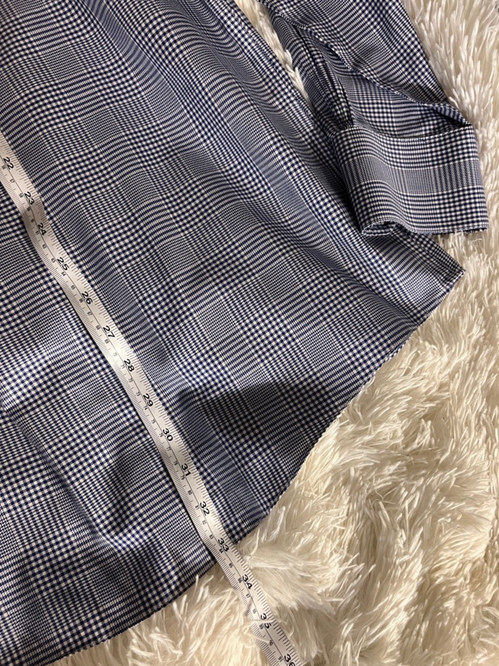 Brooks Brothers Luxury Men's Blue Glen Plaid Dress Shirt Size 16-4/5 Slim Fit - Picture 7 of 7